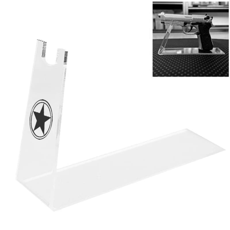 Présentoir de Magasin en Acrylique Transparent pour Pistolets – Support Extérieur pour Modèles d'Armes à Feu
