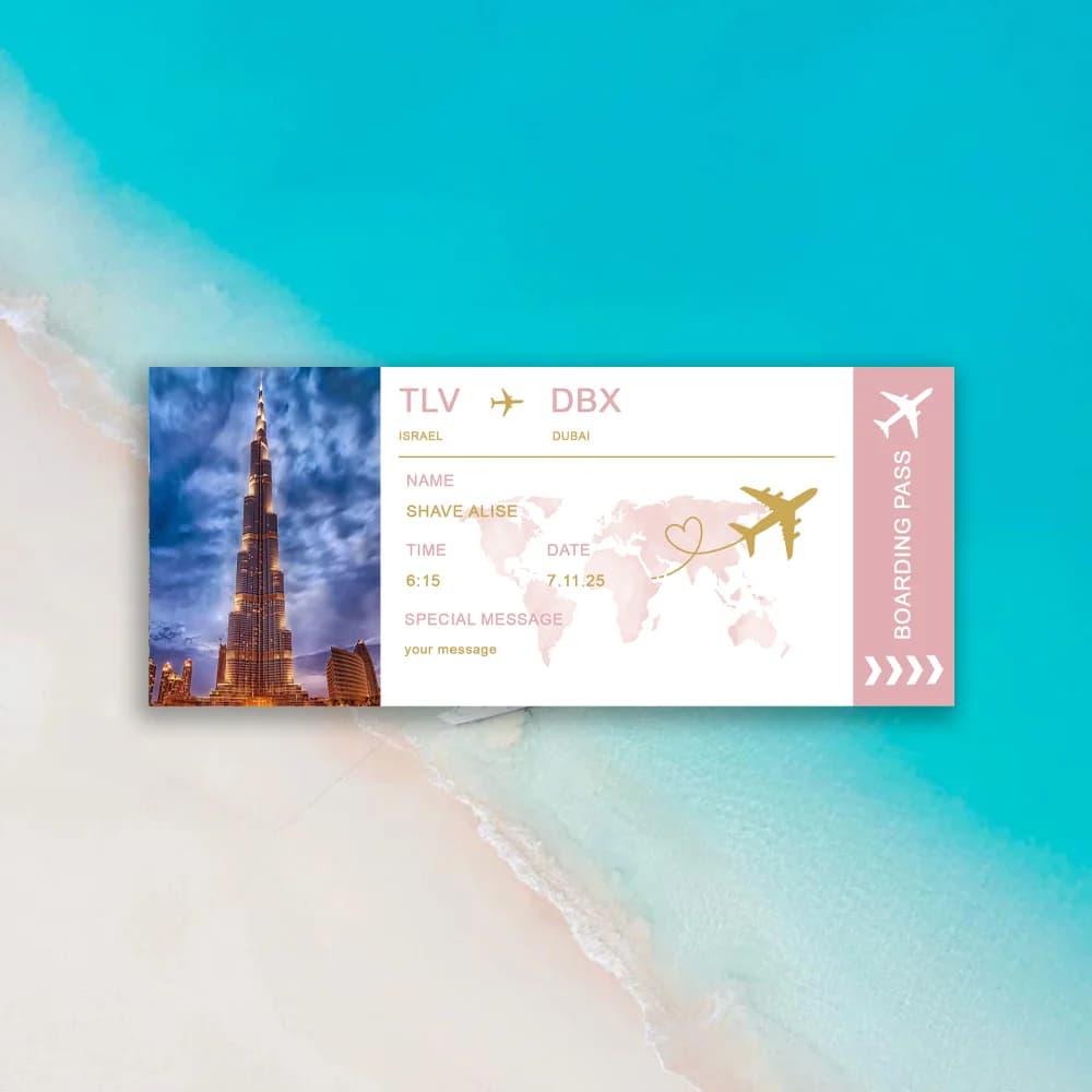 Invitation vintage pour anniversaire sur le thème d'un avion avec carte d'embarquement