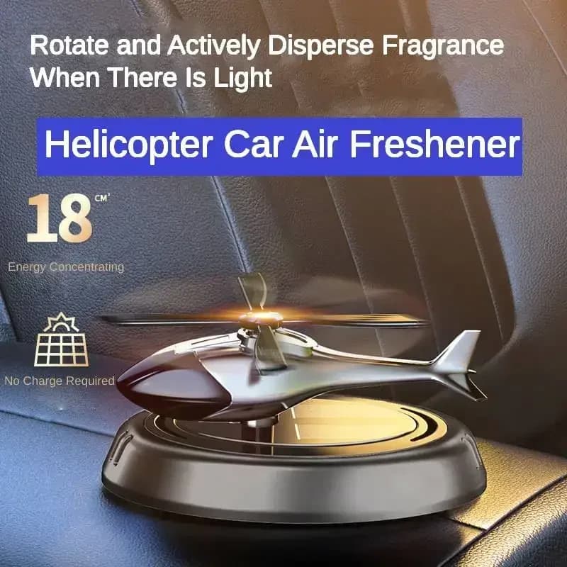Désodorisant solaire pour voiture, parfum pour Console centrale de voiture, décoration d'hélicoptère, intérieur de voiture, parfum rotatif