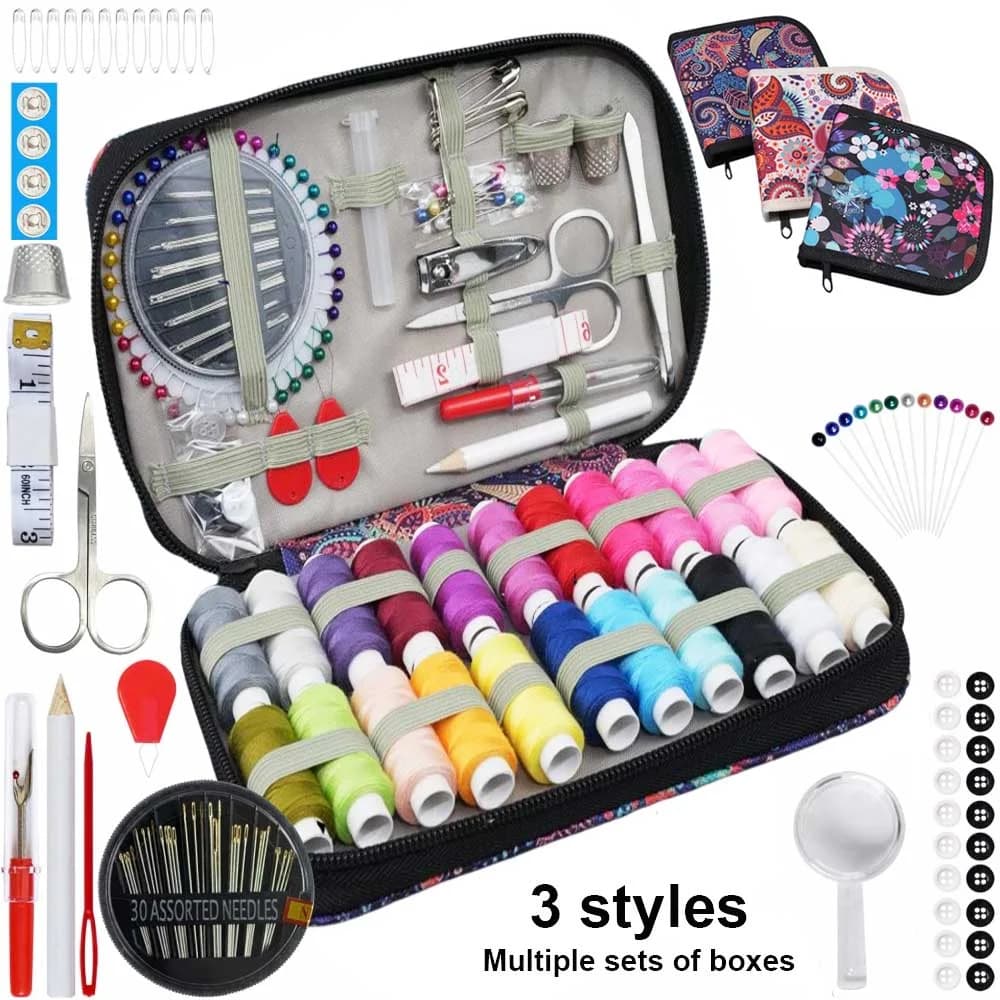 1 boîte de Kit de couture cadeaux fournitures