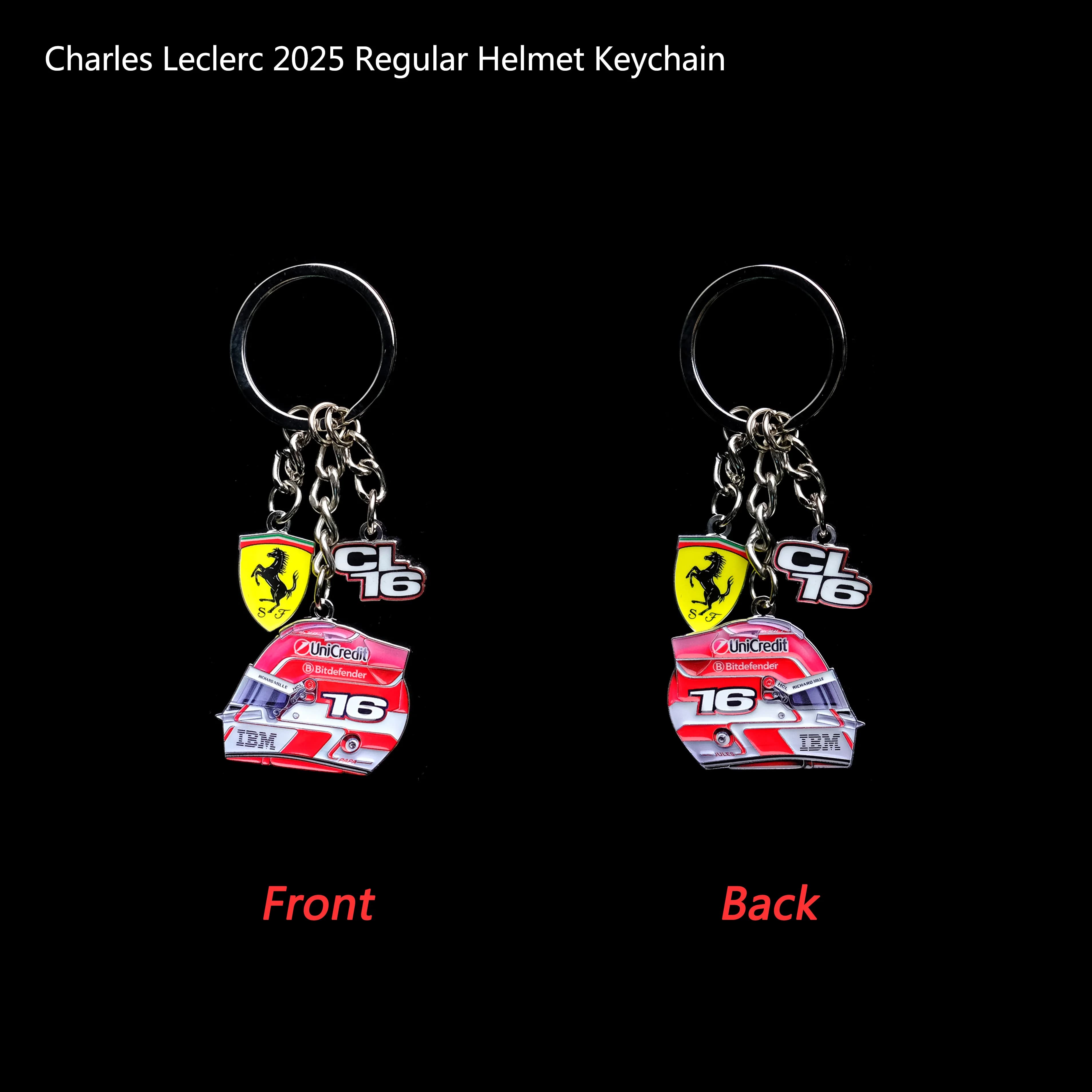 Charles Leclerc 16 Lewis Hamilton F1 44 2025 casque de course porte-clés ornement pendentif cadeau pour Ferrari 458 488 599 612 FF F12