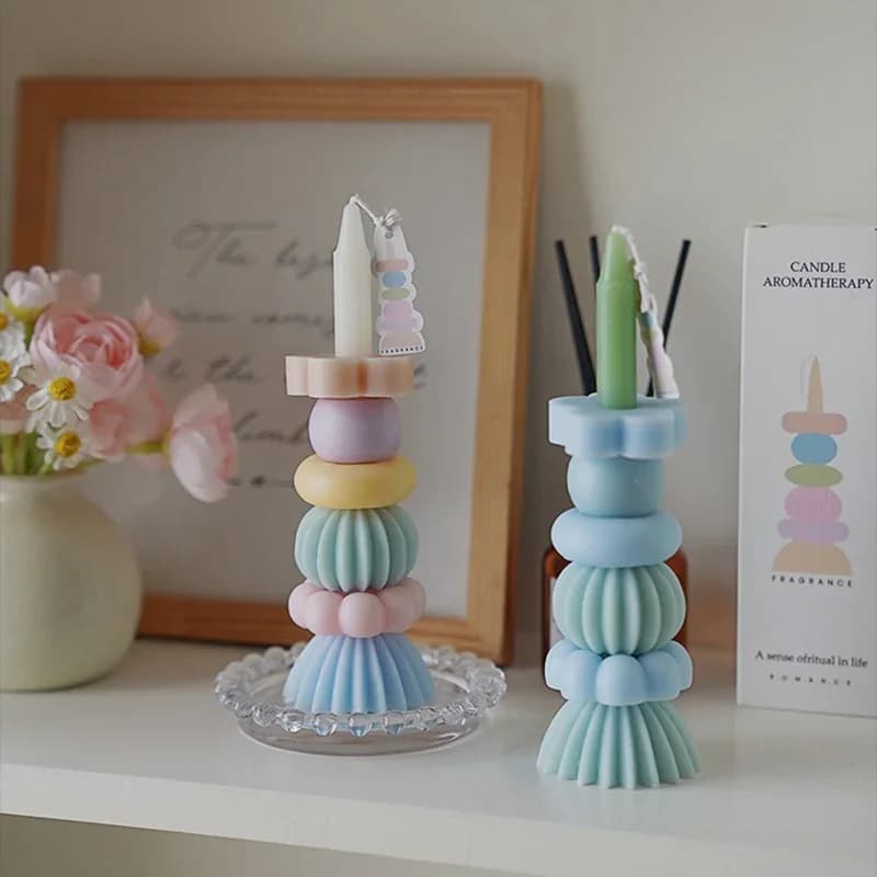 Bougie parfumée à longue tige, bricolage, aromathérapie, cire de soja, pour mariage, anniversaire, fête, décoration de la maison