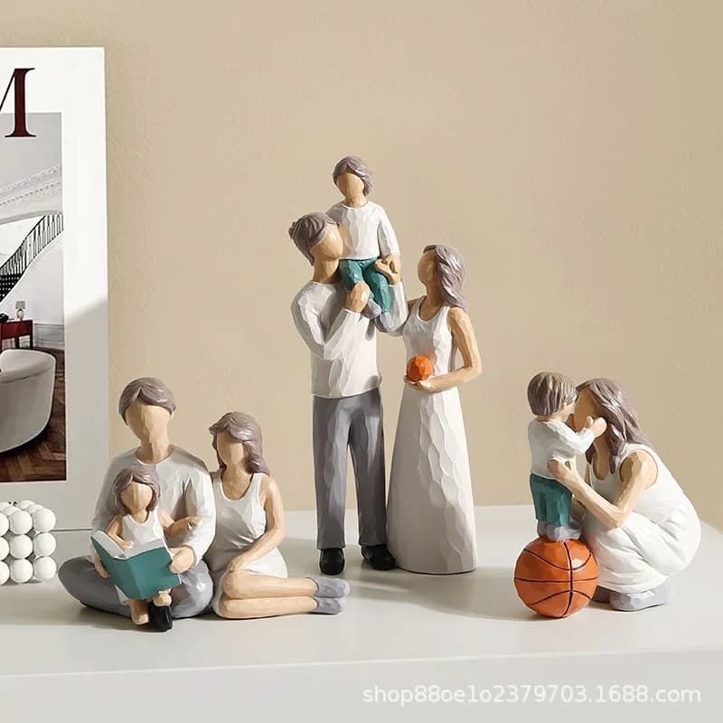 Figurine de décoration de table, salon, maison, décoration de salle, Arts et artisanat, cadeau de mariage créatif