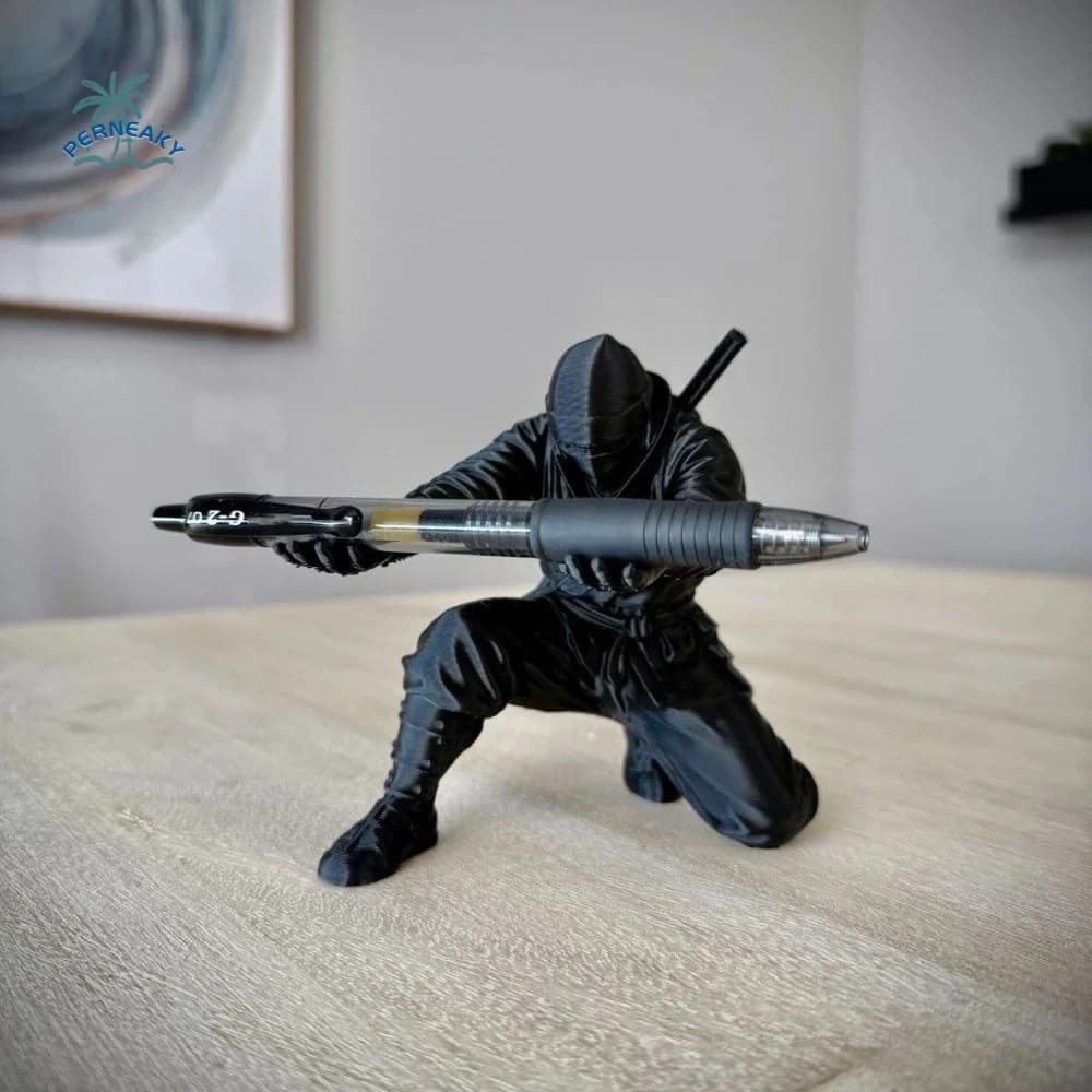Ornements Ninja amusants et exquis, décorations créatives, ornements de guerrier imprimés en 3D, accessoire de bureau multifonctionnel