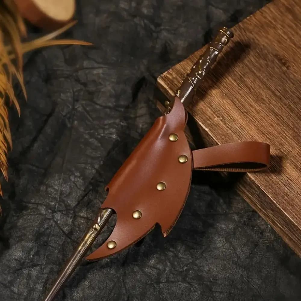 Étui de ceinture en cuir PU pour baguette magique, accessoires de cosplay polyvalents, étui pour baguette de sorcier, pour performance scénique