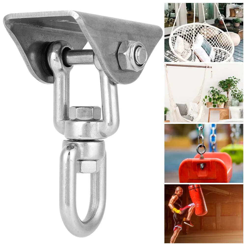 Crochet de suspension pivotant en acier inoxydable