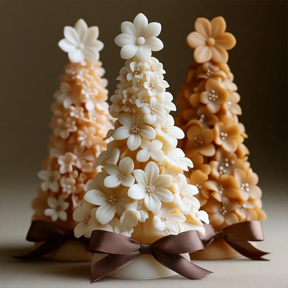 Moule en silicone pour bougie parfumée Arbre de Noël