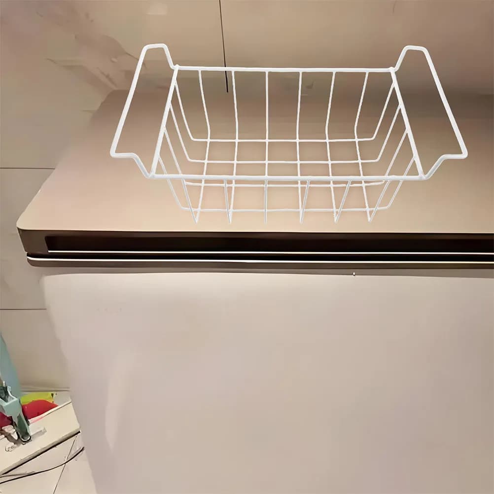 Étagère de rangement grande capacité pour congélateur, panier en fil métallique empilable pour congélateur coffre, réfrigérateur profond, étagère métallique antirouille pour réfrigérateur