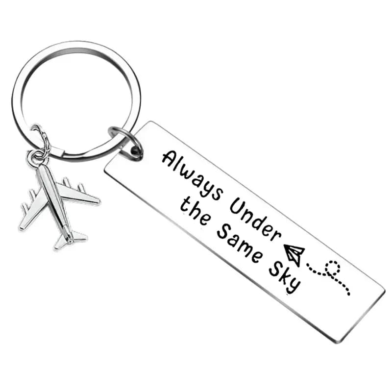 Nouveau cadeau de pilote cadeau d'agent de bord mouche coffre-fort porte-clés pendentif cadeaux de voyage peut votre air être clair avion porte-clés