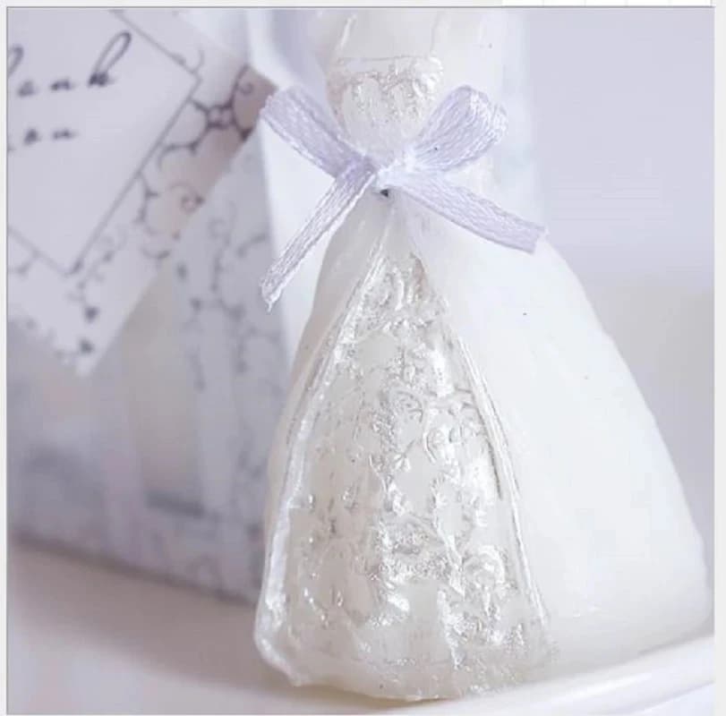 Bougie pour robe de mariée, 15 pièces, cadeaux de mariage pour invités, souvenirs de mariage