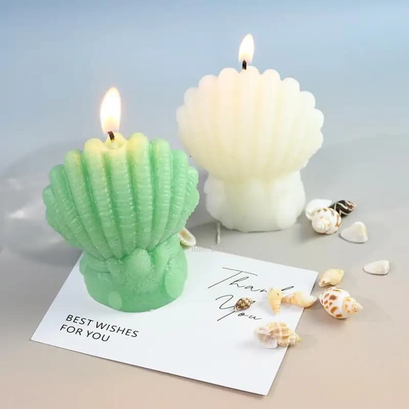 Moule à bougie en silicone en forme d'étoile de mer pour aromathérapie, décoration de la maison, produits d'artisanat marin, coquille, bricolage