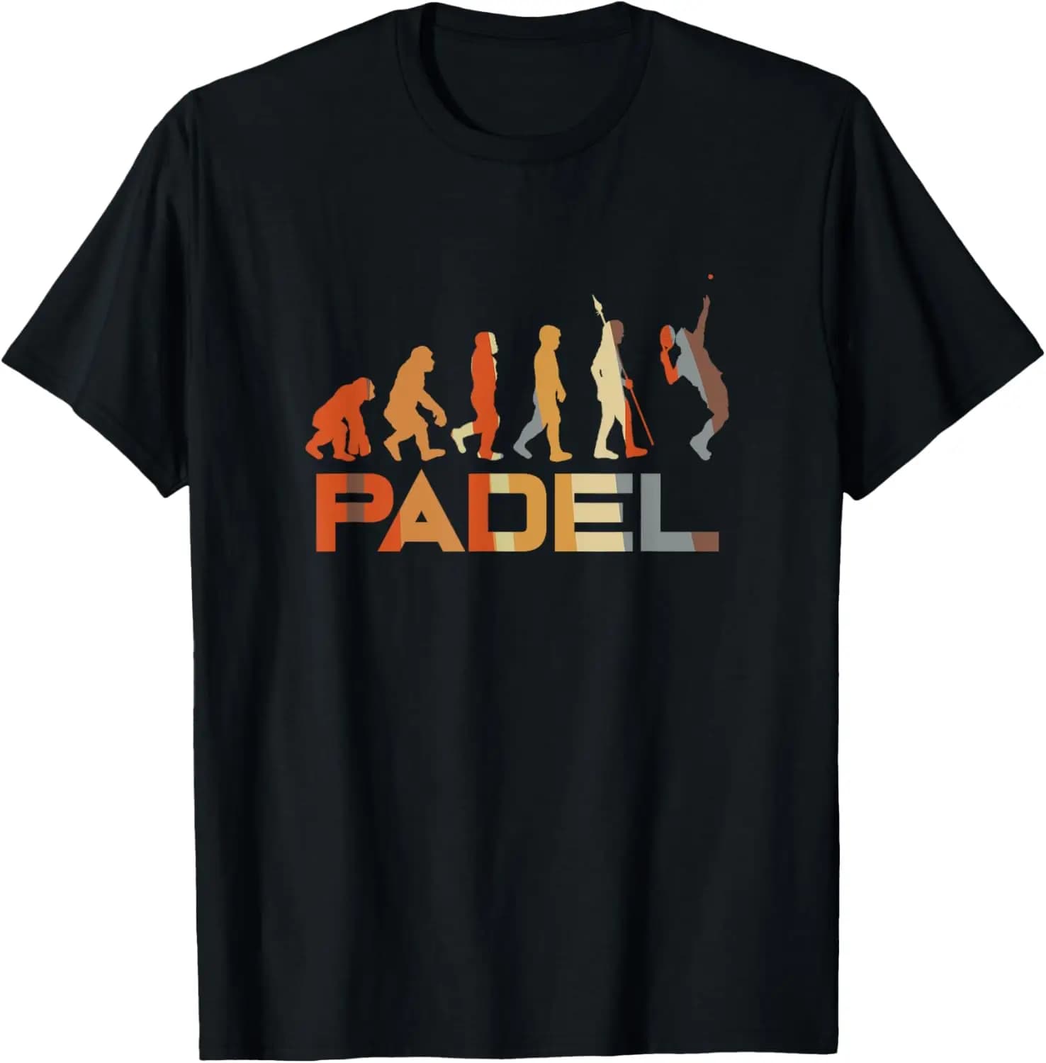 Padel joueur entraîneur cadeau pour Fan Padel évolution Vintage T-Shirt personnalisé imprimé graphique t-shirts hommes T-Shirt Camiseta