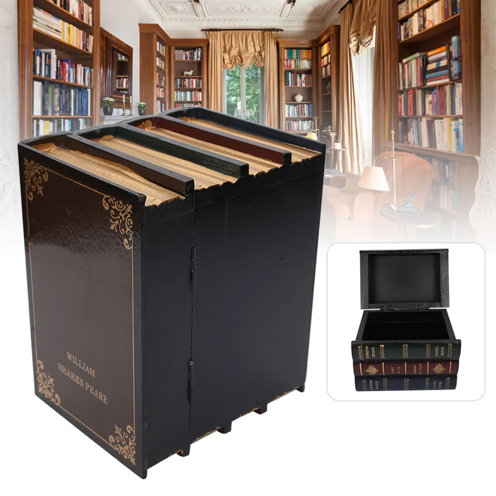 Boîte en forme de livre antique
