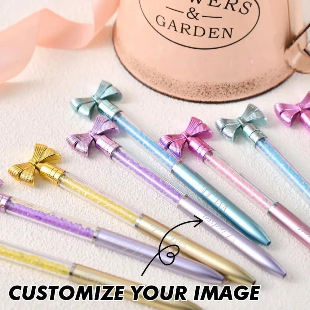 Stylo à bille personnalisé avec nom, élégant, pour le bureau, souvenir de mariage unique, cadeau d'anniversaire pour demoiselle d'honneur, pour femmes