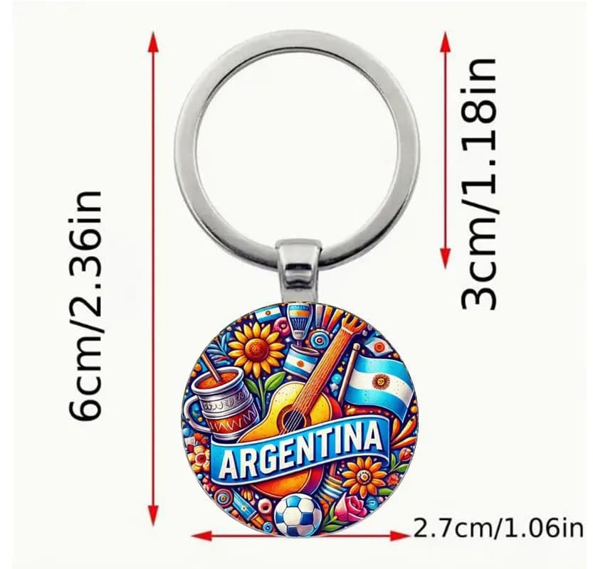Le voyageur porte-clés à thème argentin est un cadeau réfléchi pour les amateurs de culture argentine