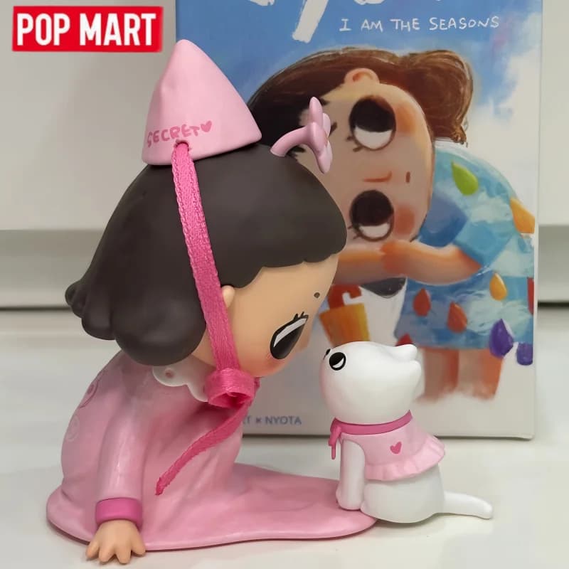 POP MART Nyota I AM THE SEASONS Series Blind Box Figurines Anime Mignonnes Boîte Mystère Jouets de Bureau Décoration Modèle Cadeaux d'Anniversaire