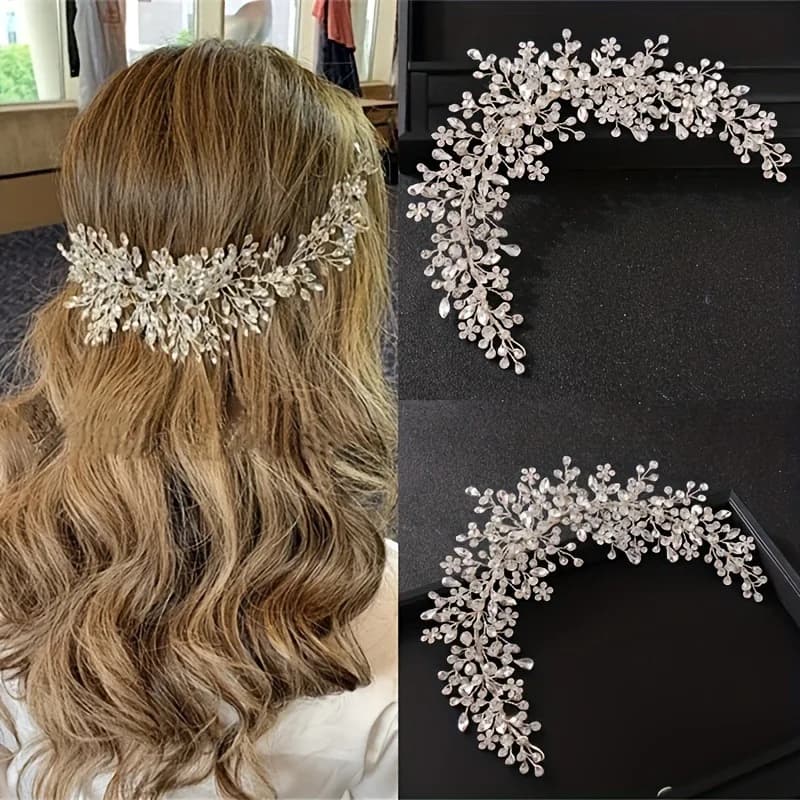 Cristal strass mariée bandeaux de mariage diadèmes bandeaux pour filles élégantes mariée mariée mariage cheveux accessoires chapeaux