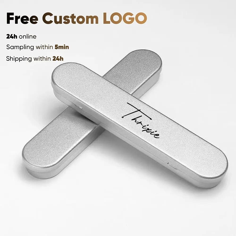 Boîte en fer blanc Push Pull personnalisée gratuite, boîte à pincettes en fer Portable, boîte de rangement robuste polyvalente, papeterie scolaire et de bureau, cadeaux