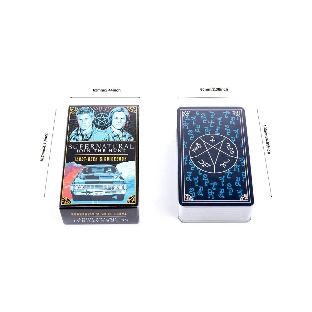 Jeu de cartes de Tarot surnaturel et guide, cadeau avec guide en Pdf, jeu de société, 78 cartes pour débutants
