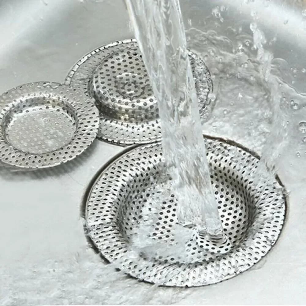 Filtres d'évier d'eau, filtre à mailles, outil de cuisine, couvercle de vidange de sol de salle de bains en acier inoxydable, outils de bouchon de capture de cheveux de douche