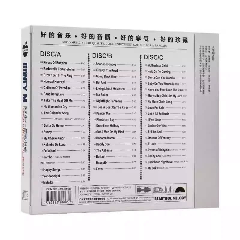Album CD Disco Boney M. : Rivers of Babylon & Dance Hits – Collection Complète de Musique pour Fêtes