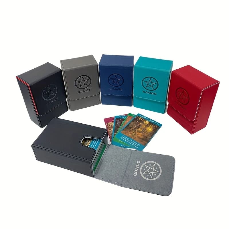 1 boîte de rangement de cartes multifonctionnelle, compacte et conçue pour divers jeux de cartes, cadeau parfait pour les anniversaires et Noël