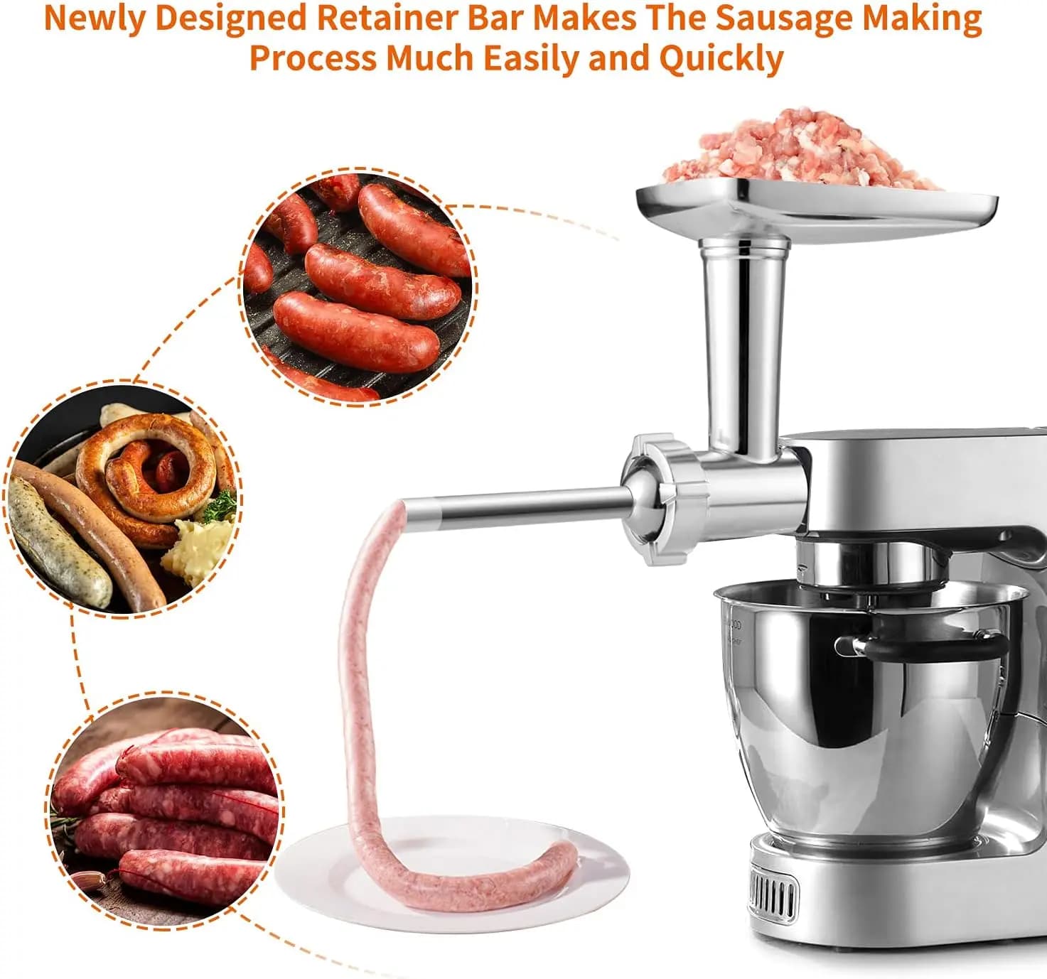 Nouveau support mélangeur accessoire broyeur alimentaire ensemble cuisine outils de meulage pour Kenwood Chef/Fall XL, KVC, KVL, kMix