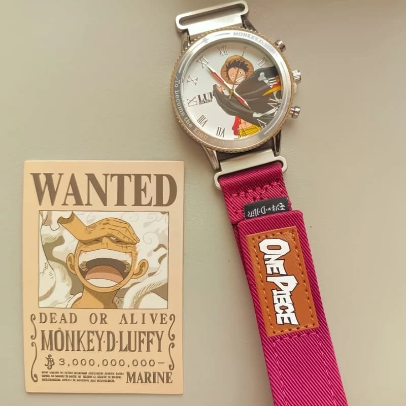 Montre One Piece en stock, boîte mystère, collection de personnages d'anime, montre-bracelet décorative pour festival, jouet, cadeaux pour enfants, pour collectionneurs
