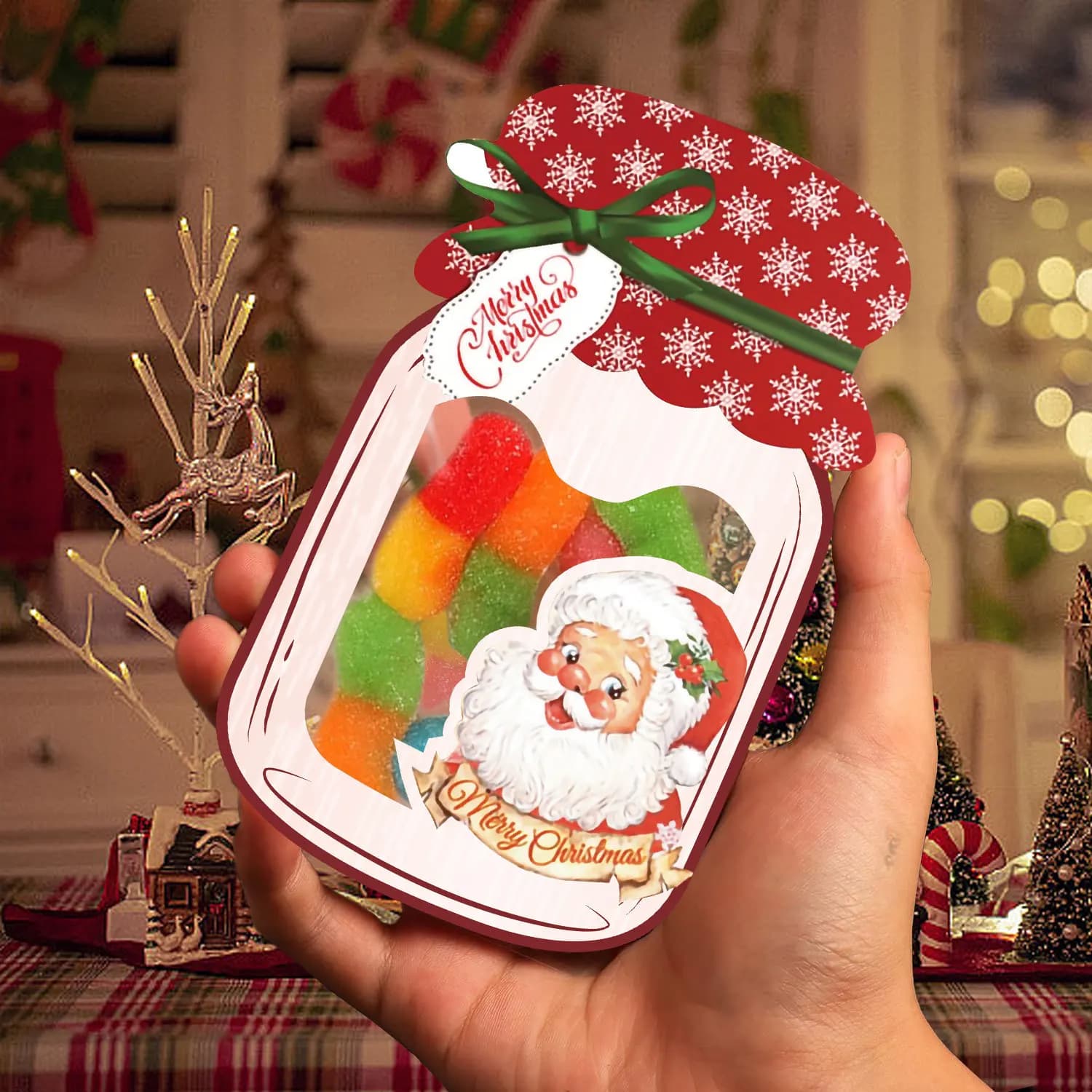 Sac à bonbons pour cartes de noël, 12 pièces, carte d'échange pour Festival, cadeaux de fête, cadeau d'anniversaire, Invitations DIY