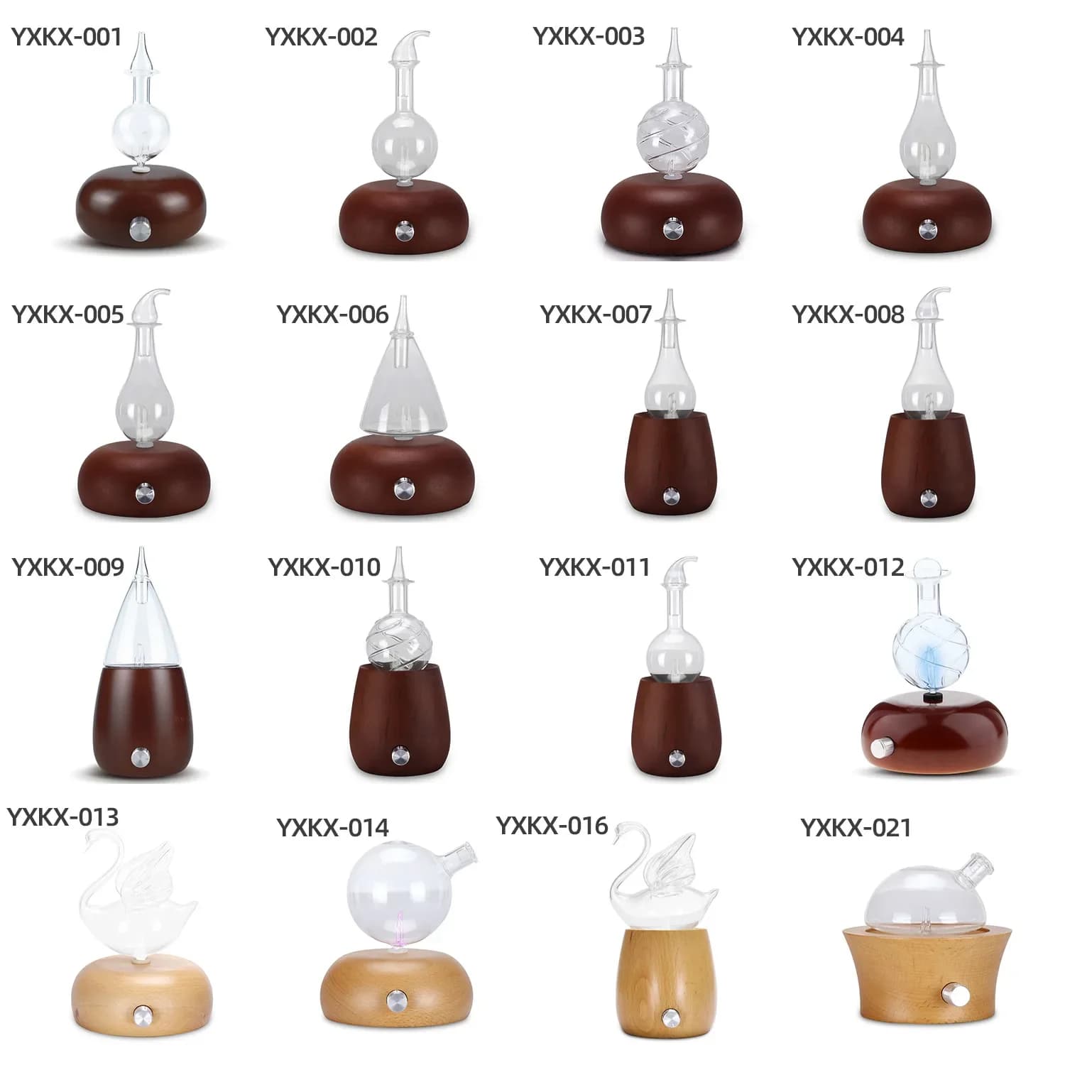Diffuseur d'huiles essentielles et d'arôme, nébuliseur en bois et verre, diffuseur de parfum électrique sans eau pour maison et hôtel