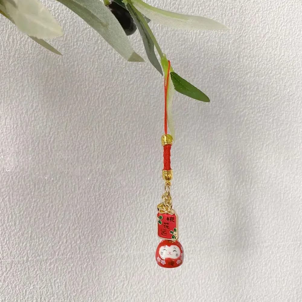Japonais Mini drôle cadeaux pour enfants charme Sakura chat sac pendentif sac accessoire Style coréen porte-clés mignon porte-clés
