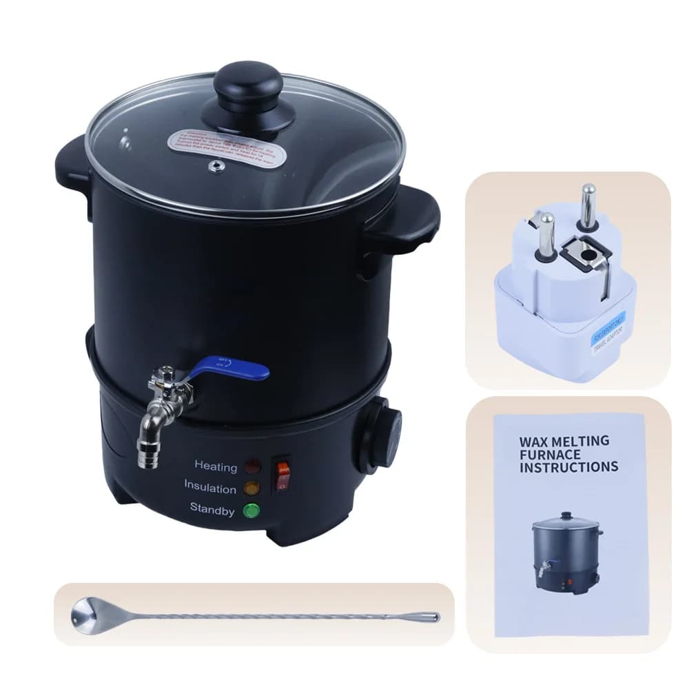 Pot à cire électrique 6L/5L/4L, fondoir à cire pour la fabrication de bougies, équipement de chauffe-cire DIY domestique 220V