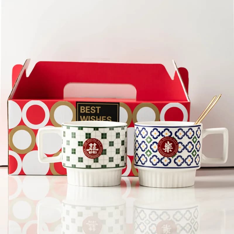 Tasse de mariage une paire de tasses cadeau