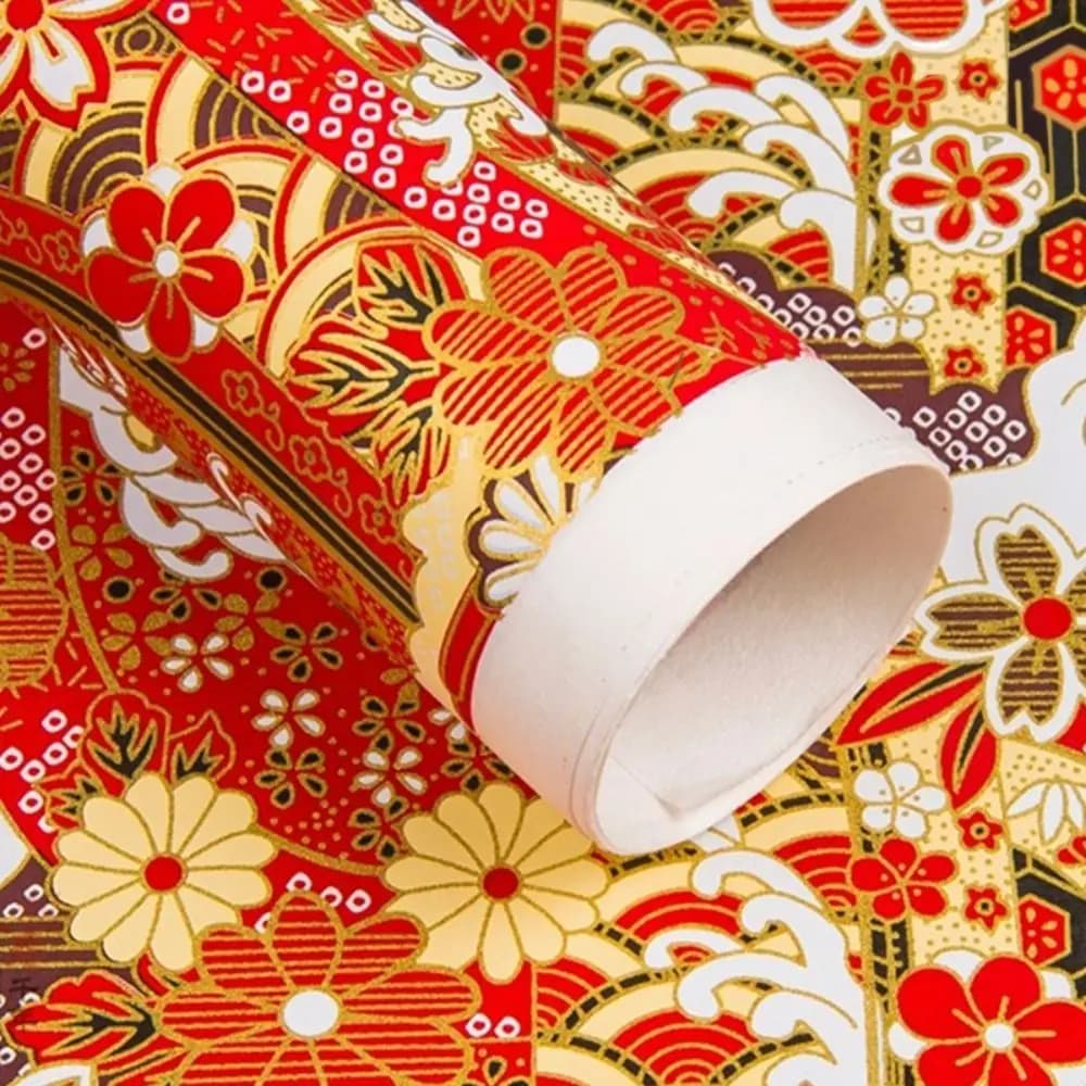Papier d'emballage cadeau de style japonais