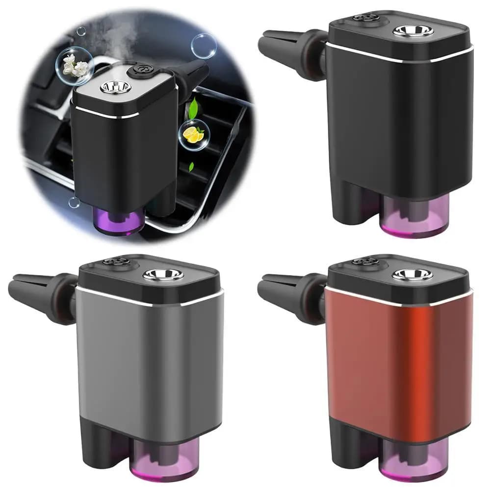 Humidificateur d'air automatique universel, désodorisant à brume, diffuseur d'aromathérapie pour voiture intelligente avec trois intérieurs de voiture réglables
