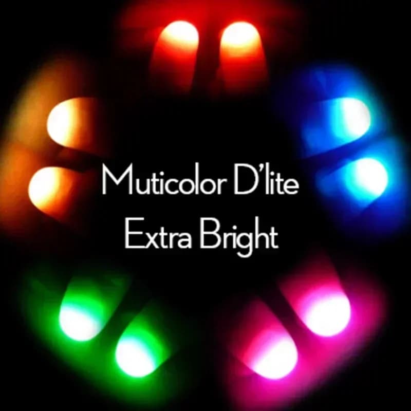 1 paire Super lumière LED embouts de pouce cinq couleurs scène tour de Magie