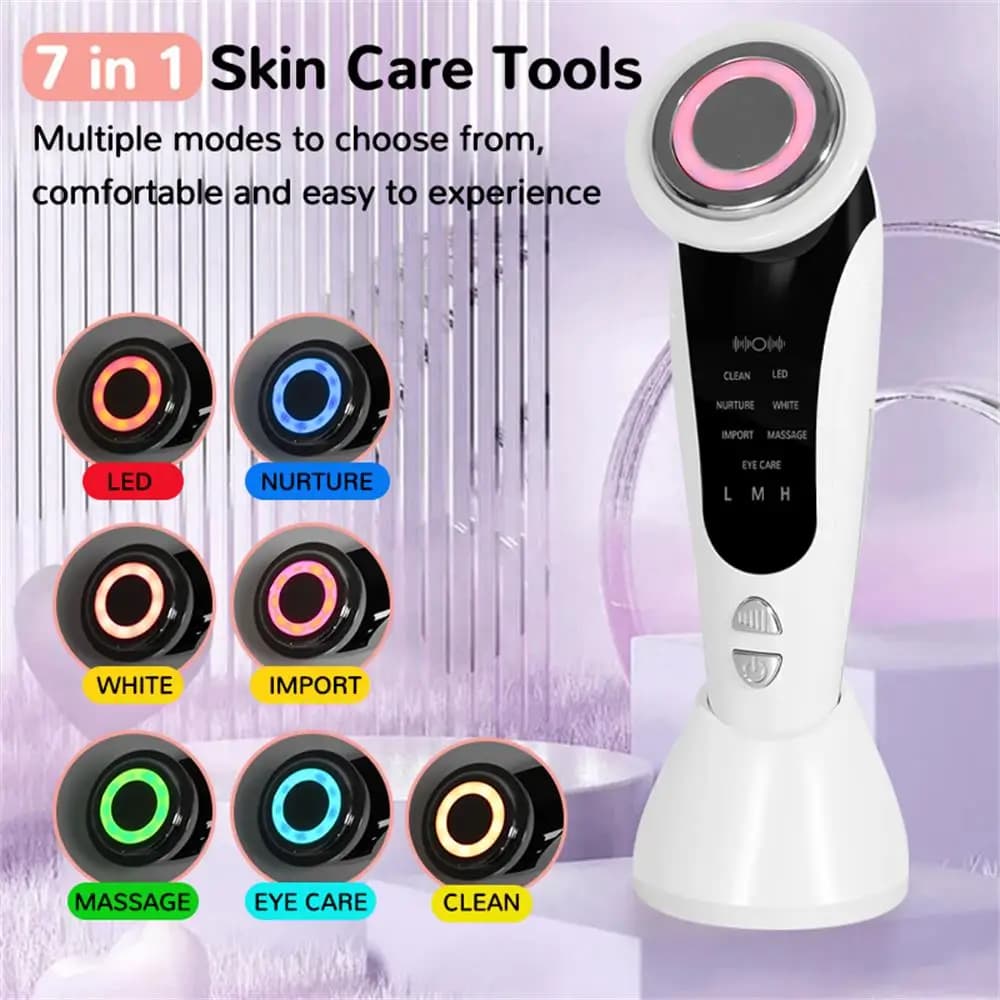 Appareil Facial masseur Machine usage domestique visage cou soins de la peau équipement raffermissant resserrement rajeunissement levage Instrument de beauté