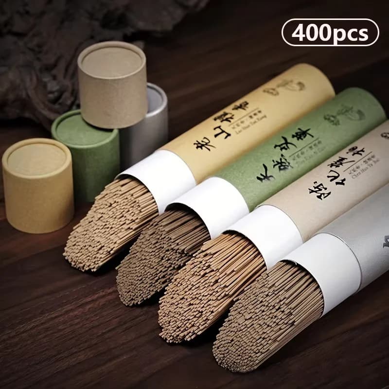 400 pièces bâtons de bois de santal naturel bâtons d'encens maison cérémonie de bénédiction prière bouddha encens absinthe bois de santal bois d'agar