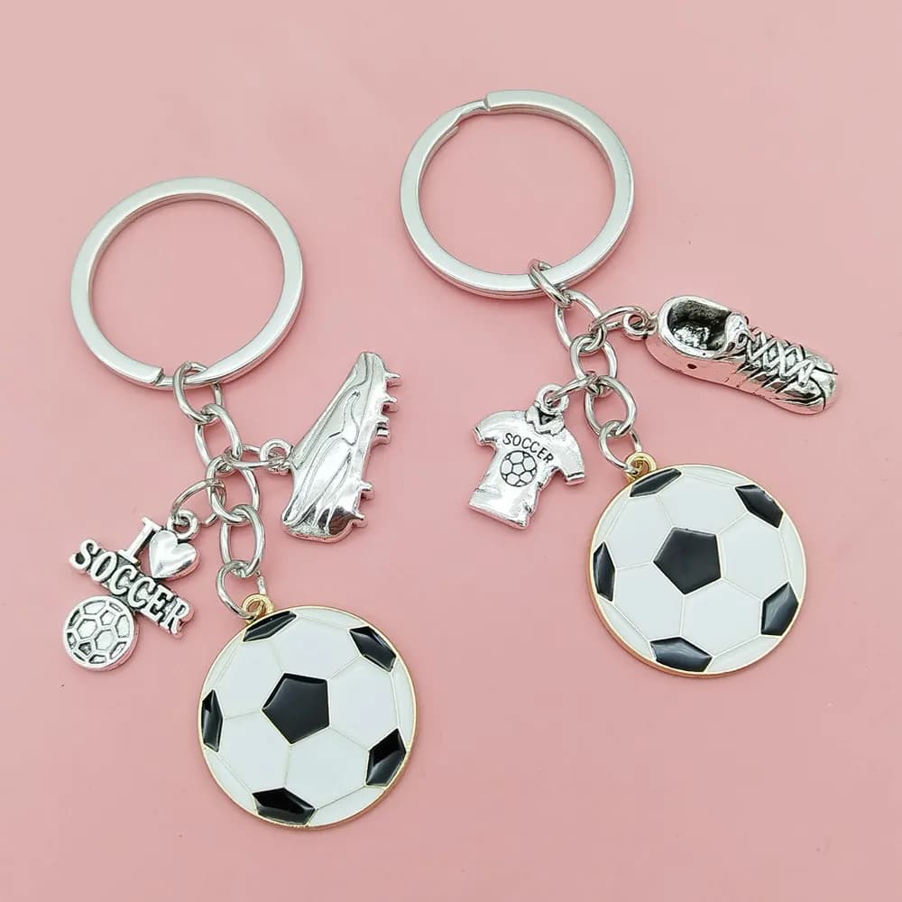 Porte-clés ballon de sport, Football, accessoires de sac, pendentif clé