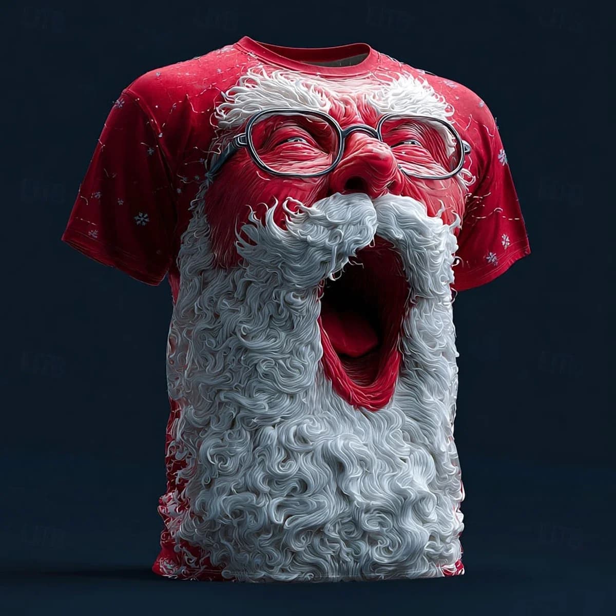 Cadeau de Noël le plus vendu : T-shirt imprimé amusant du Père Noël |   Design à la mode, parfait pour les fêtes de vacances et les vêtements décontractés