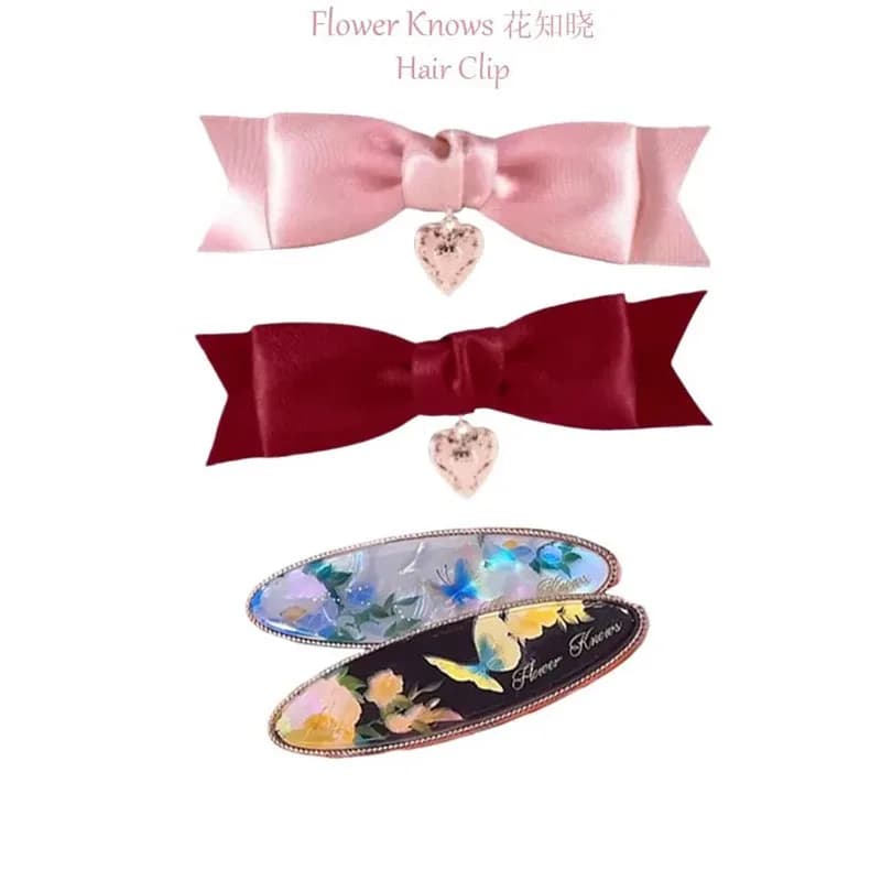 Pince à cheveux fleur sait fraise cupidon épingle à cheveux papillon nuage Collection mignon esthétique accessoires pour cheveux