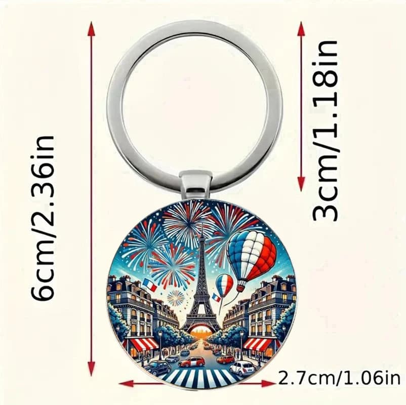 Porte-clés Paris Tour Eiffel cadeau de Noël parfait, souvenir Paris