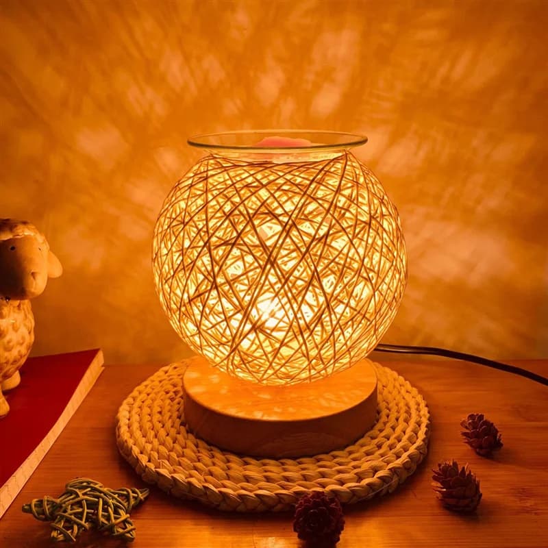 B84B-Aroma électrique cire fondu brûleur d'encens brûleur d'huile essentielle aromathérapie diffuseur veilleuse prise britannique