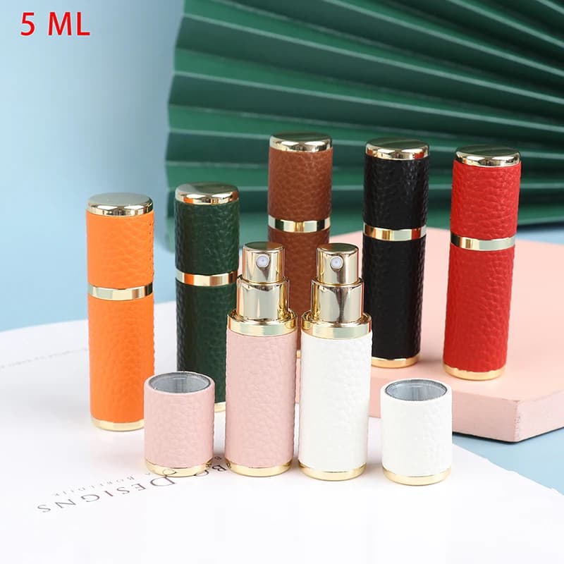 Bouteille de sexuellement en Cuir de 5ml, Pulvérisateur Portable, Atomiseur de sexuellement AfricPerfume au Quotidien