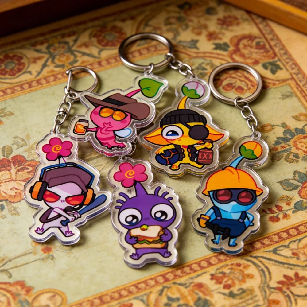 Porte-clés Chibi mignon de dessin animé Team Fortress, accessoires de sac, bijoux, cadeaux pour fans de jeux manga et anime
