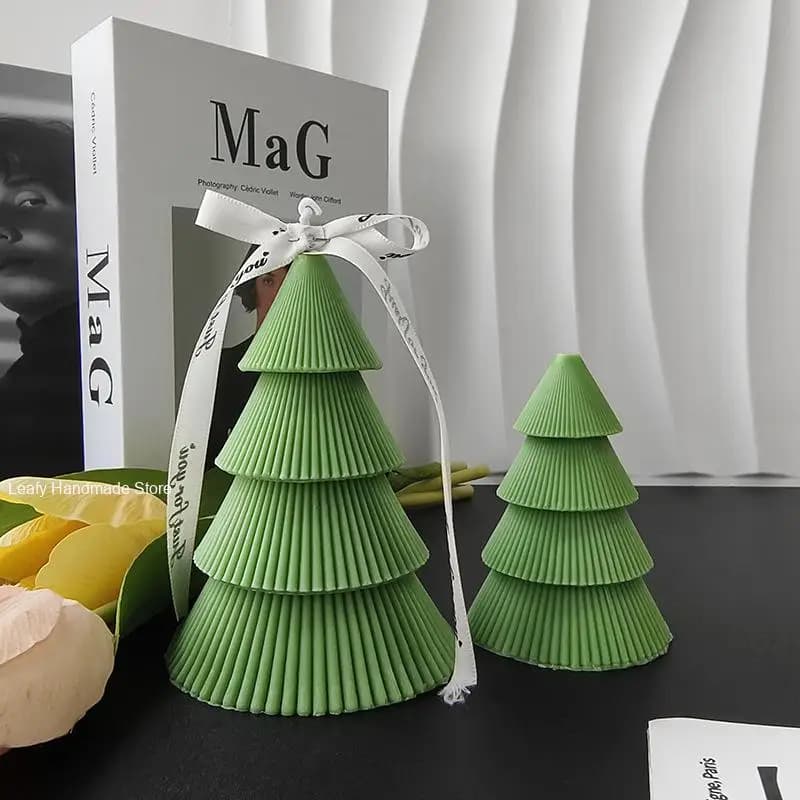 Moule en silicone pour bougie d'arbre de Noël