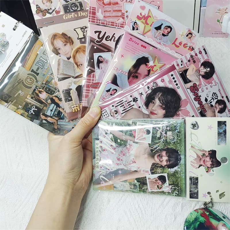 11 pièces/ensemble (G) Album I-DLE carte Lomo carte postale chanson Yuqi Shuhua exquis haute définition paquet cadeau carte d'identité I-DLE cadeau carte Photo