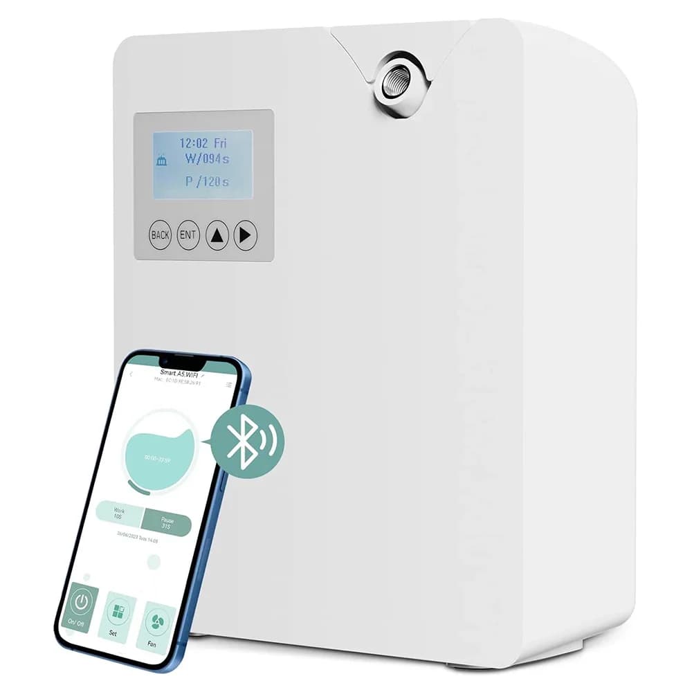 Diffuseur de parfum sans eau 300ml, contrôle WIFI, diffuseur d'arôme, fonction minuterie, désodorisant, distributeur d'odeur pour maison et hôtel