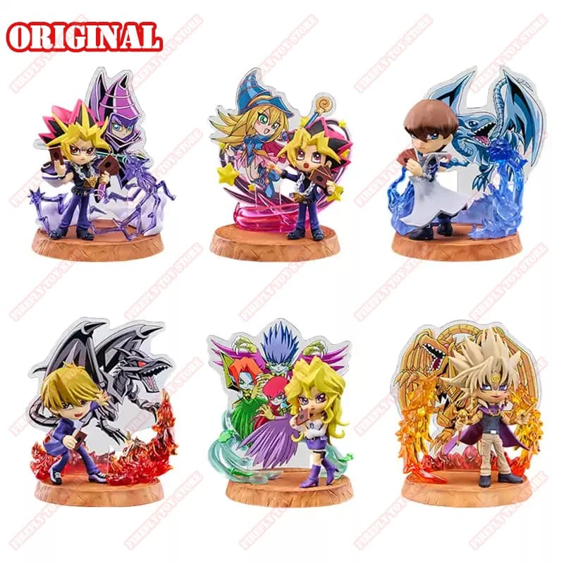 YU-GI-OH d'origine! Jeu d'animation jouets périphériques Duelist Yami Yugi Kaiba Mai en boîte Gacha Anime modèle d'action figurines Collection