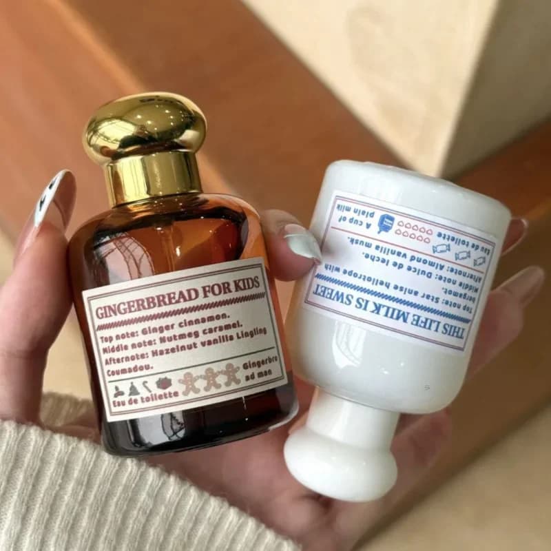 Nouveau parfum De musc gastronomique lait pain d'épices tentation Eau De Toilette Spray marque maître mixte Floral bergamote Woody parfum 50ml